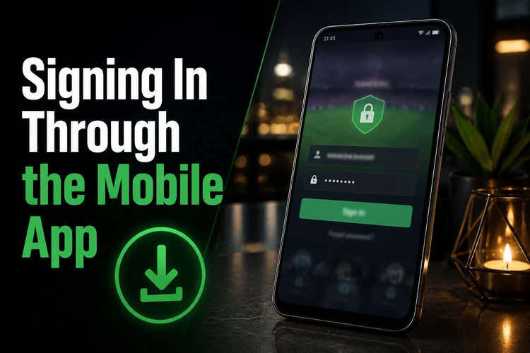 Signing In Through the Mobile App